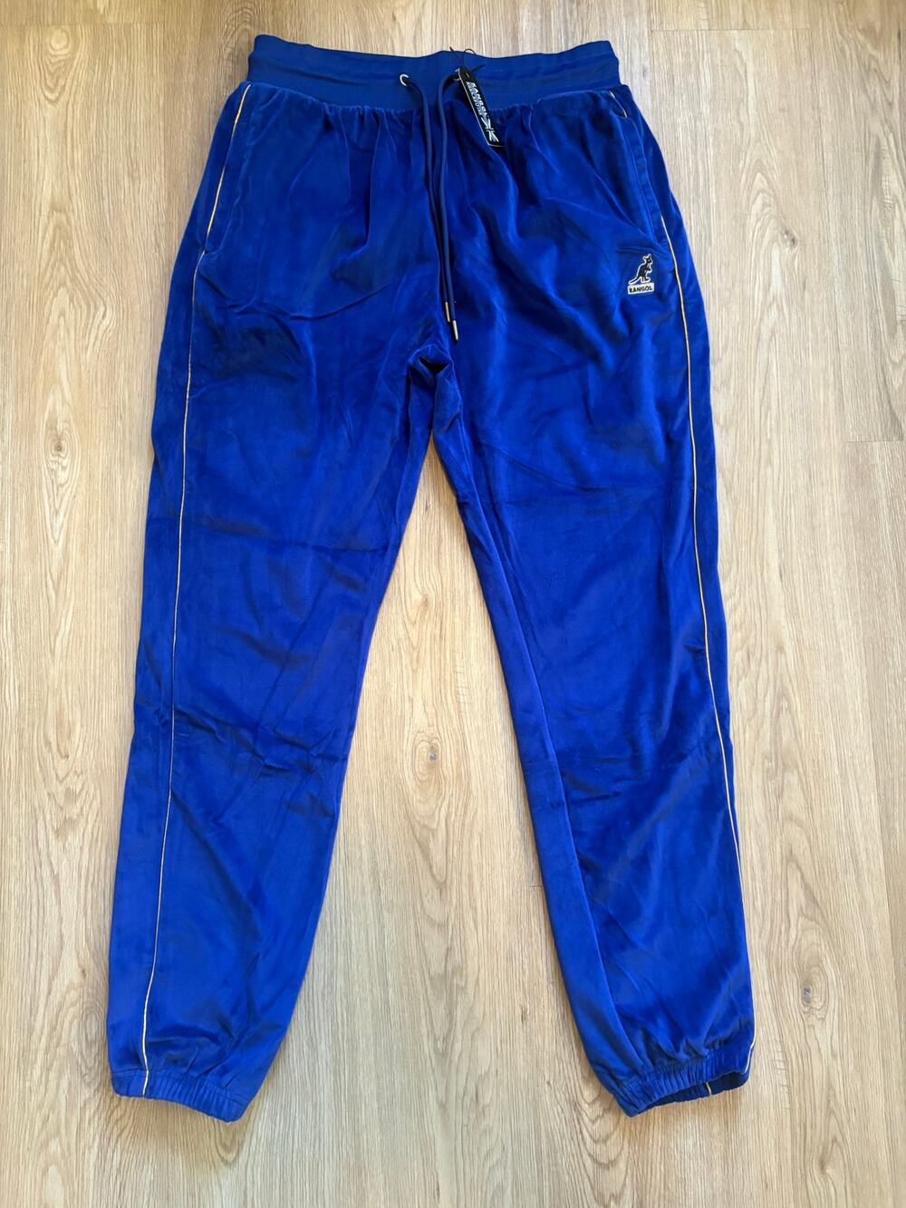 Kangol Velour Joggers in the color Beacon Blue Size Large New with Tags
